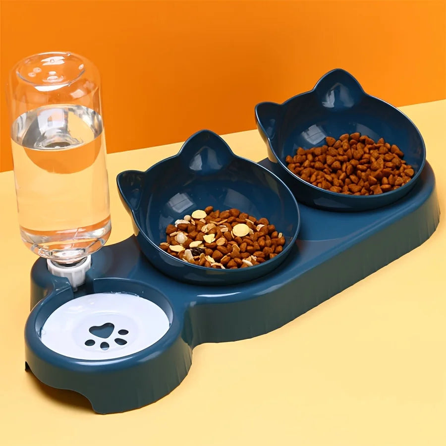 3 In 1 Ear Design Food Bowl Set