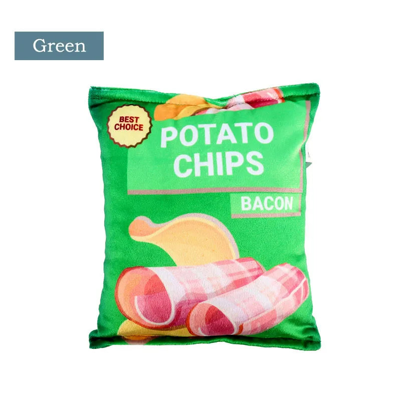 Crisps Plush Filled Funny Dog Toys