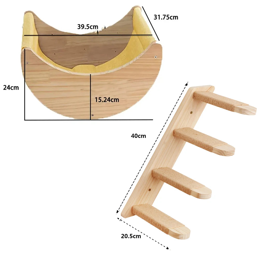 Cat Shelf Wall Climbing House