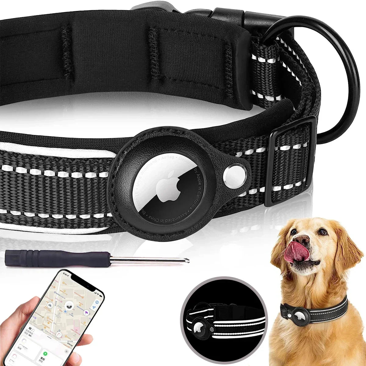 Dog Anti-Lost Collar For Apple AirTag
