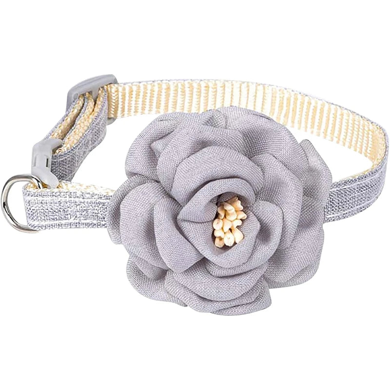 Adjustable Buckle Camellia Collar