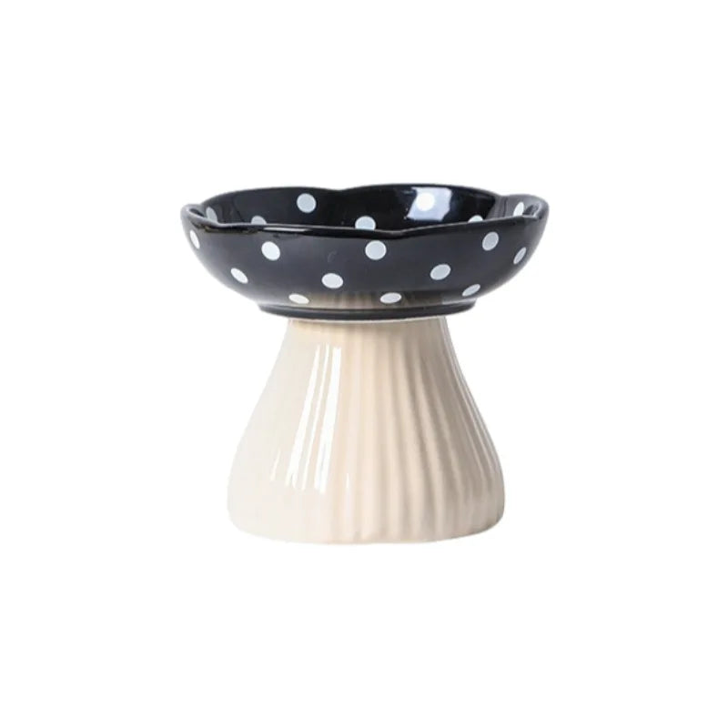 Statues Crafts Pet Feeding Mushroom Bowl