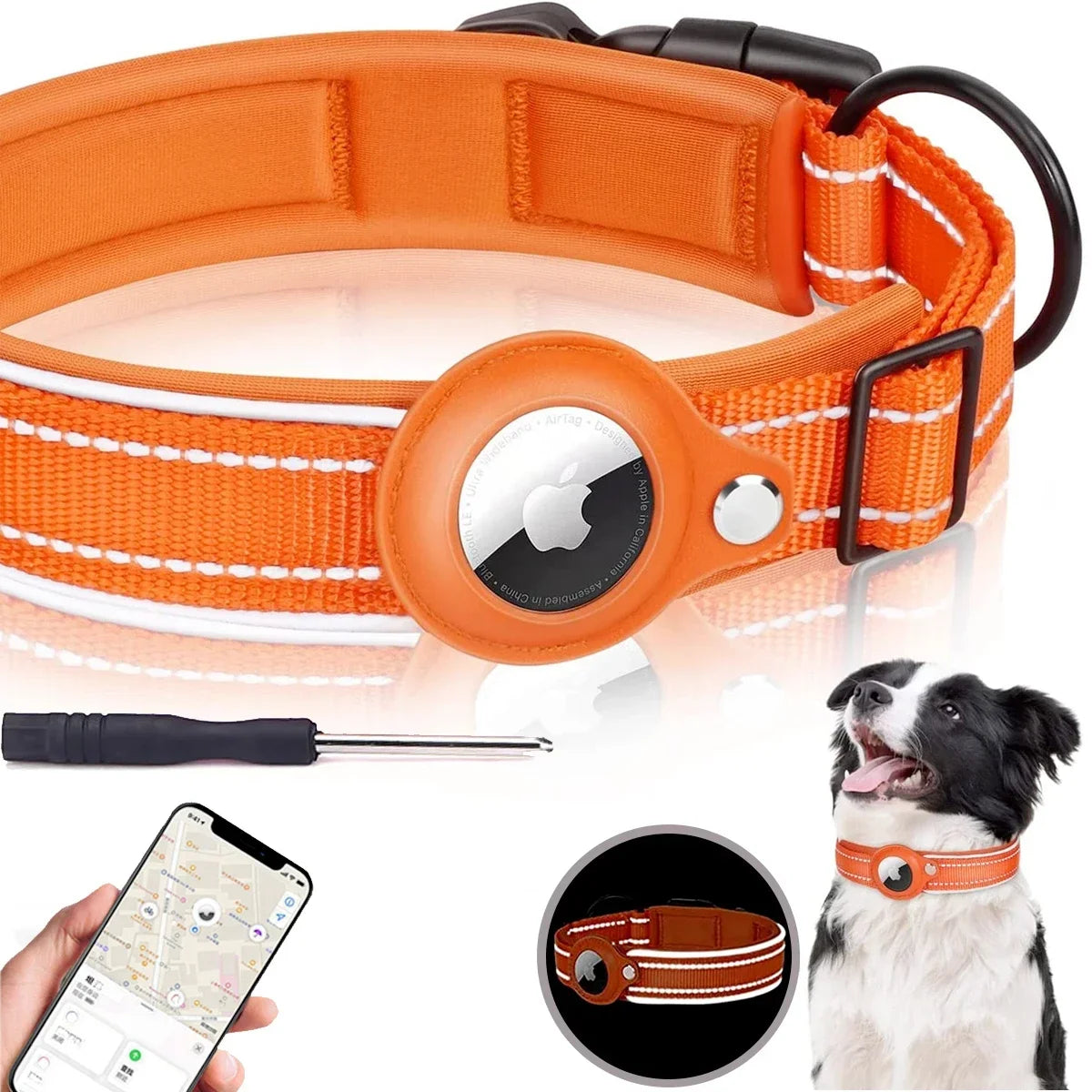 Dog Anti-Lost Collar For Apple AirTag