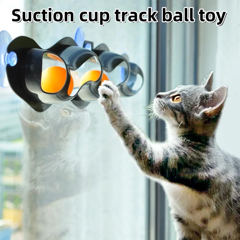 Plastic Sucker Track Ball Toys