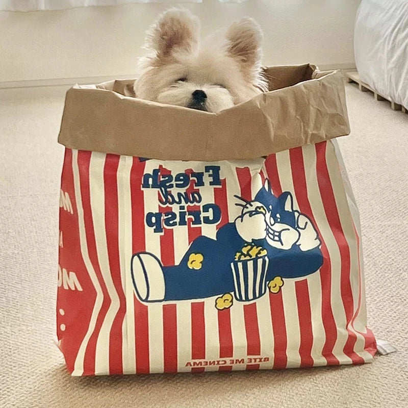 Popcorn Paper Dog Hidden Toy