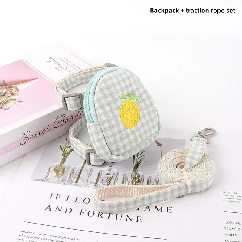 Breathable Cat Harness with Backpack