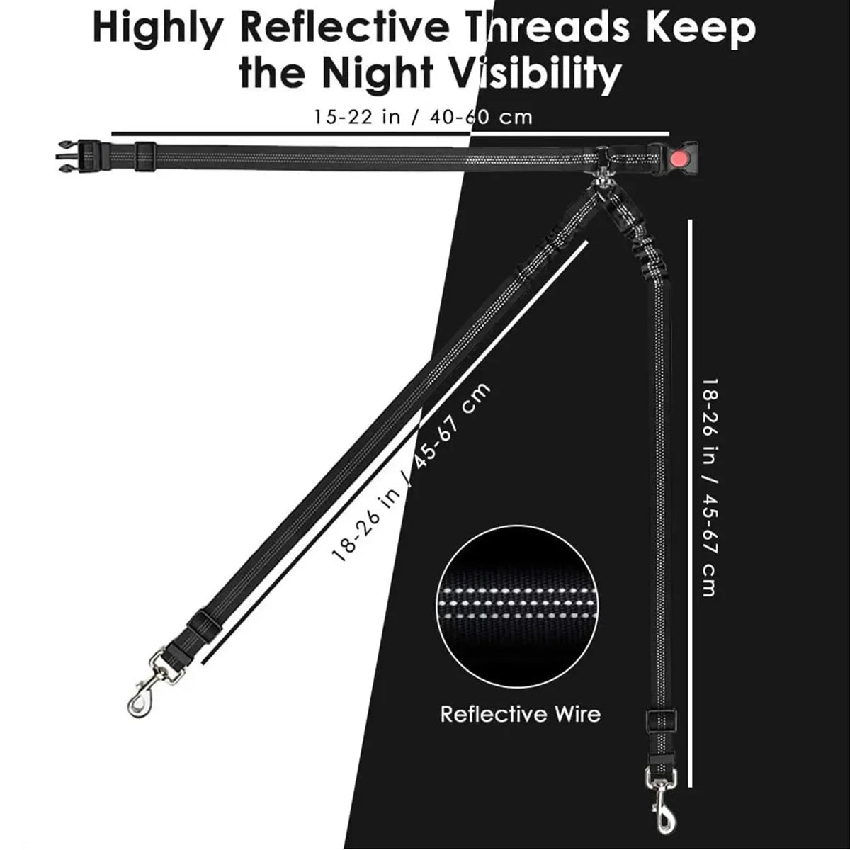 Car Headrest Restraint Dual Seat Belt