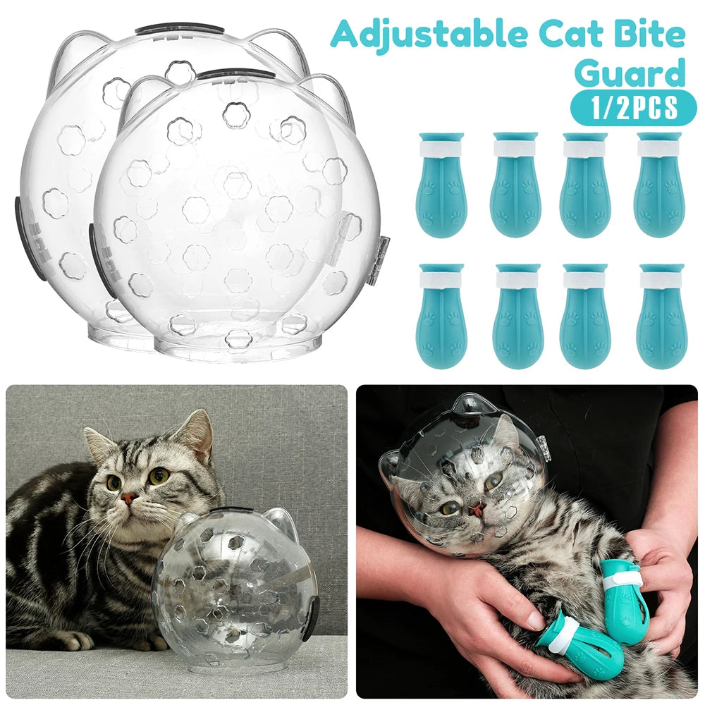Anti-Licking Cat Muzzle Cover Grooming