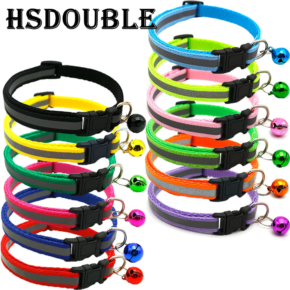 Adjustable Reflective Collar With Bells