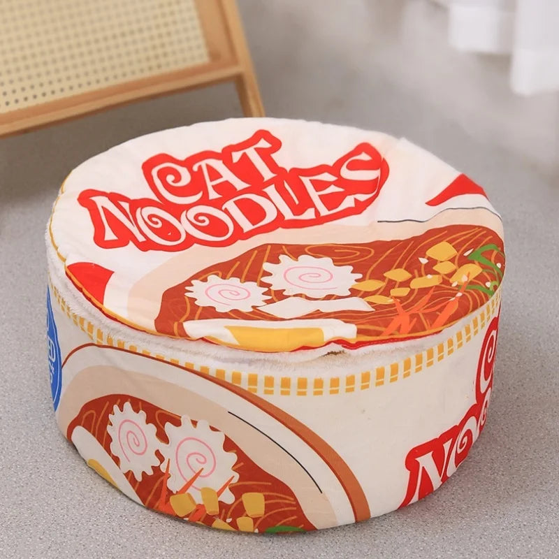 Winter Cartoon Ramen Cat Nest