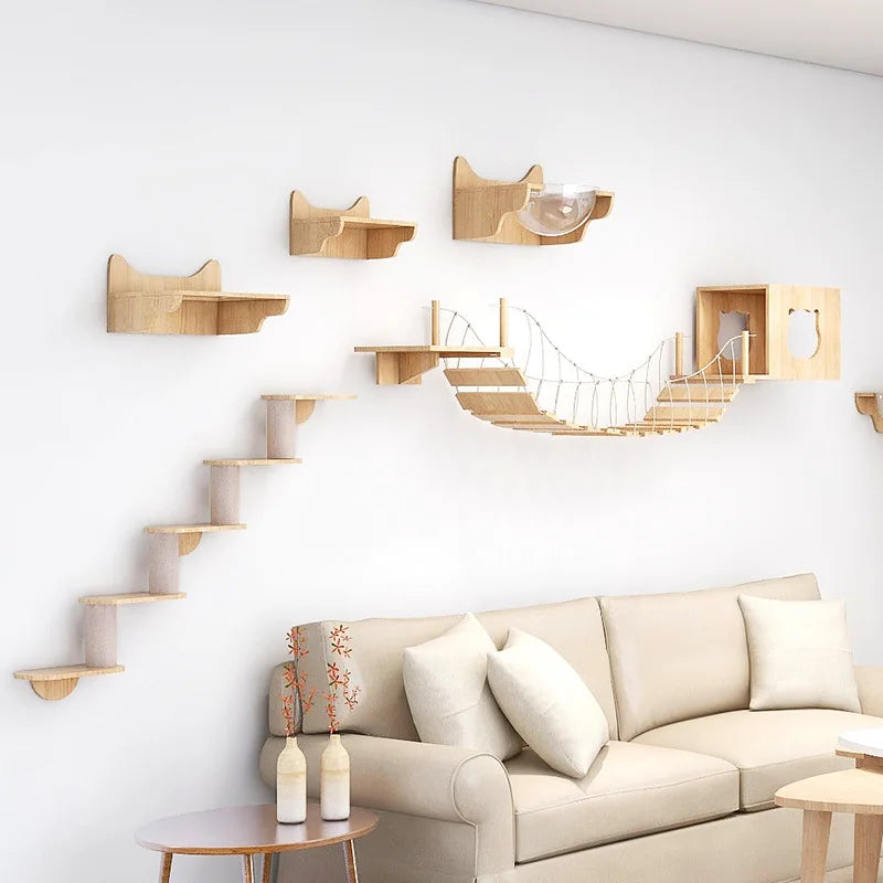 Cat Shelf Wall Climbing House