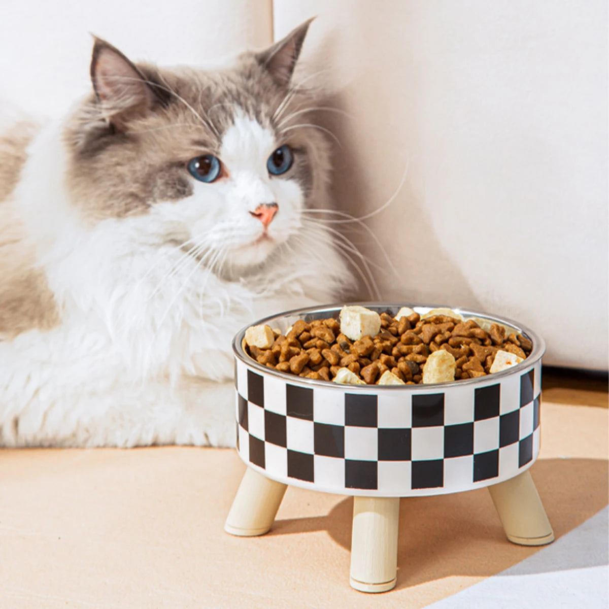 Polka-Dot Anti-Slip Pet Bowl