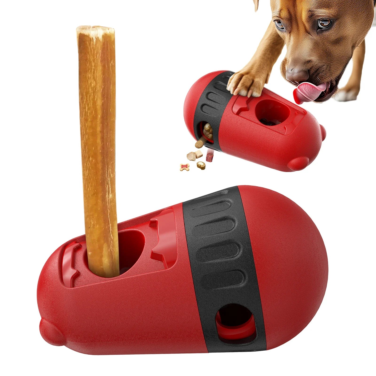 Bully Stick Slow Feeder Dog Toy