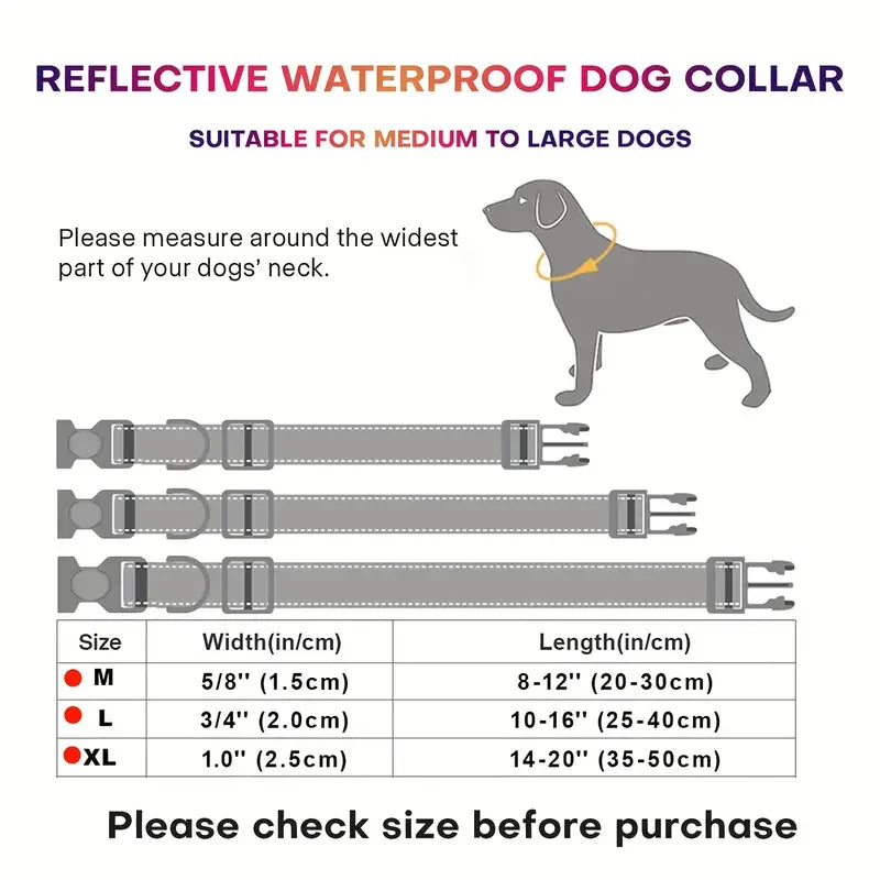 Waterproof PVC Rubber Dog Collar