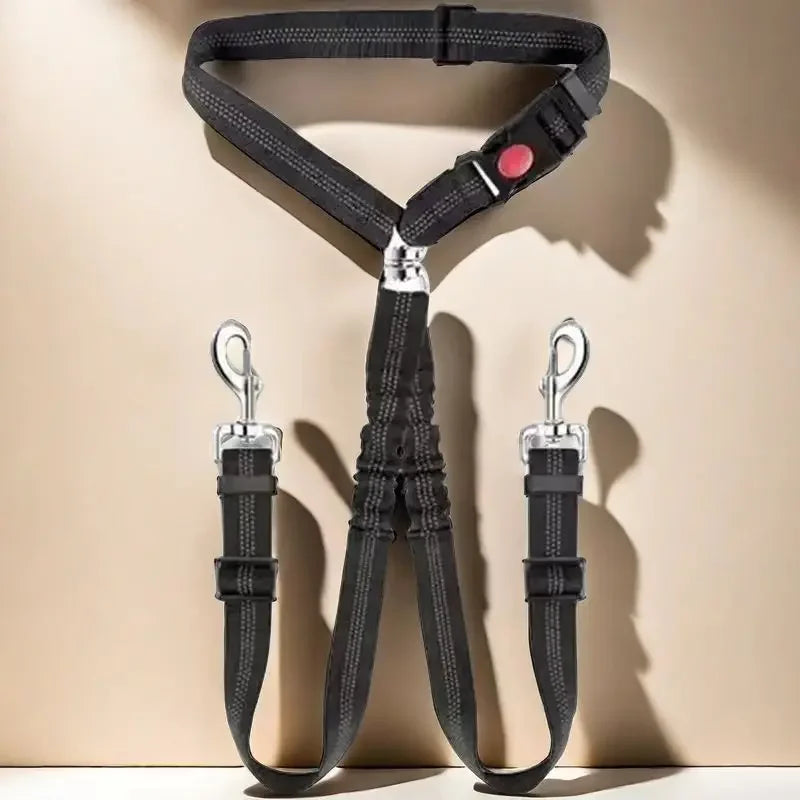 Car Headrest Restraint Dual Seat Belt