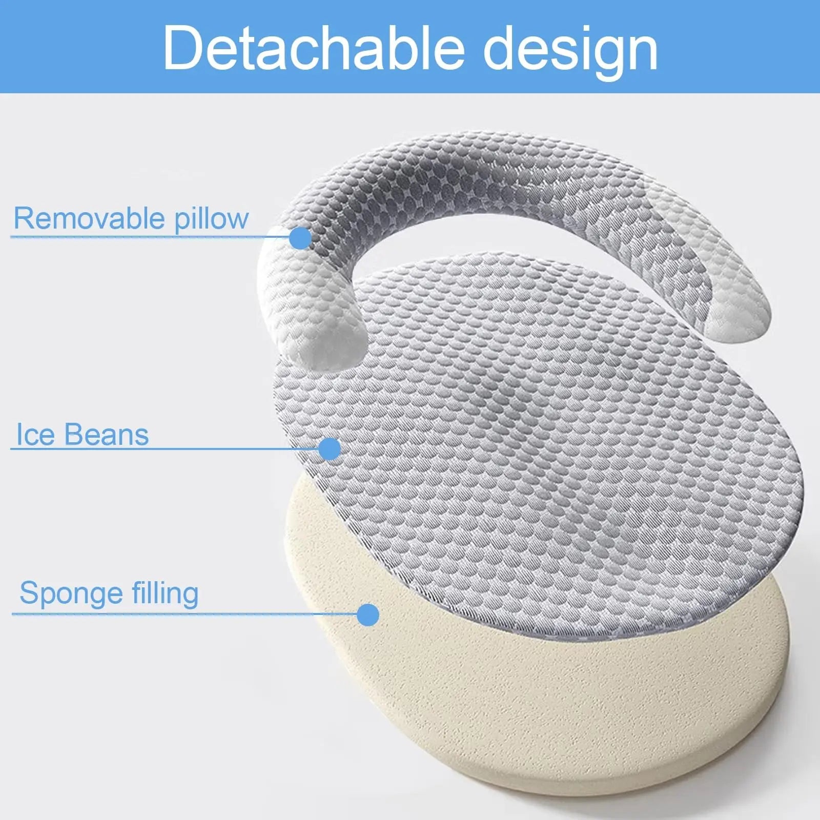Pet Cooling Mat with Pillow